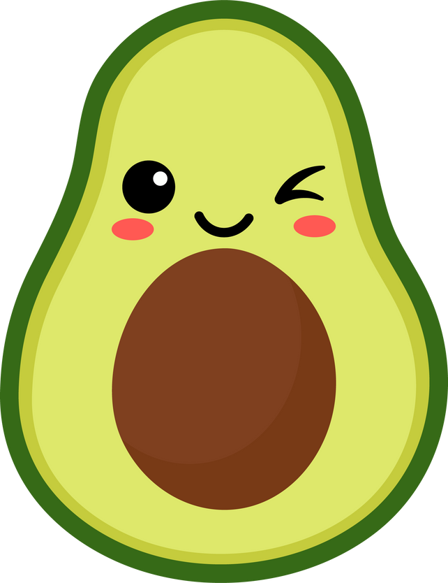 Kawaii Avocado Fruit